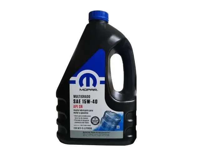 Aceite Multigrado SAE 15W-40 API SN - MOPAR Garrafa 5L