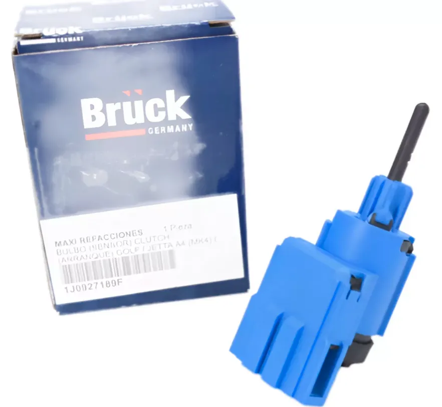 1J0927189F - Interruptor (Bulbo) Clutch Jetta 99-05, clasico a5 (mk5) (06-15) 1.8, 2.0 litros, crossfox (09-14), gol g5 (08-14), passat (03-05), saveiro g6 (10-11), polo / lupo (03-08), pointer g3 / g4, gti, city, station wagon, pick-up (94-10) 1.6, 1.8, 2.0 litros, sharan / alhambra (03-10), eurovan t4 (00-04) 2.5 litros 5 cilindros, t5 (05-09), transporter (10-17) tdi 1.9 litros (diesel), audi a3 / s3 / a4 / a6 / tt (98-08) 1.8 turbo 20 valvulas, a6 (02-11), seat cordoba / ibiza / leon / toledo – interruptor start 2 pines 1j0927189f