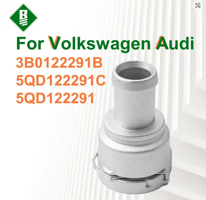 3B0122291B - Toma Conector de manguera de refrigerante de calentador de aluminio, conector de brida, pieza de manguera para Passat Golf