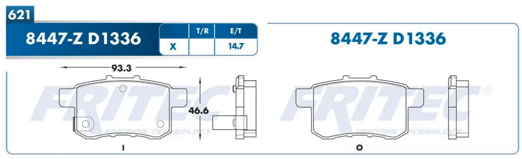 SPC-8447-Z D1336 - Balata Freno de Disco Delantero Acura Tsx 2010-2010. Honda Accord 2008-2015.