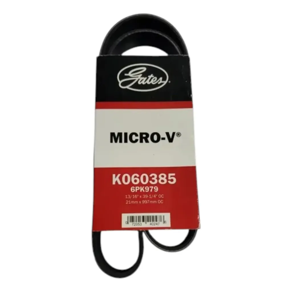 K060385 - 6PK979 Banda en V para VW GOLF GTI JETTA 2 4L S/AA 1998 en GATES