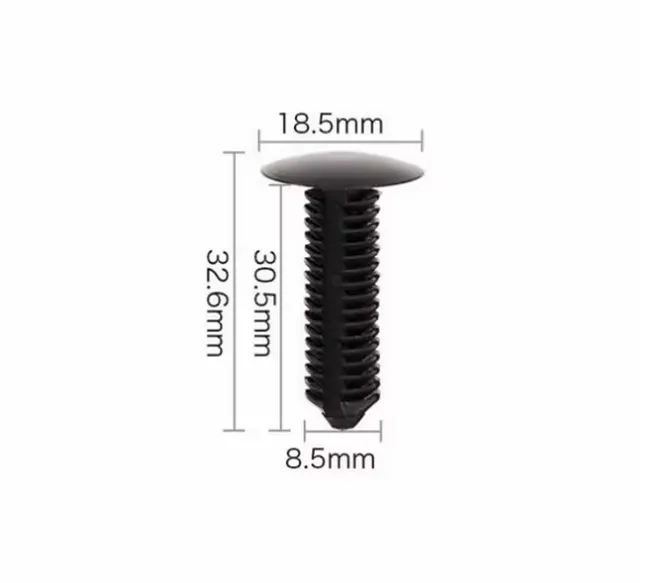 5-11mm - Grapas de Tornillo para molduras de Clip de remache de empuje en forma de árbol para moldura de moldura de puerta Clip de retención de Panel guardabarros de coche con agujero de 5-11mm, Clip de parachoques, sujetadores de tornillo de plástico, remache de revestimiento de puerta trasera de techo automático