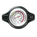 D1S-011 - Tapon de radiador térmico 1.1 Bar / 16PSI cubierta de tanque, medidor de temperatura del agua con utilidad segura, estilo de motocicleta y coche