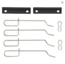1350510 - Instalación del kit de montaje de pastilla de freno trasero OEM BPF1125H Circlip de pastilla de freno trasero Compatible con Clio MK1 MK2 1991-2005