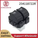 254118044R - Botón de interruptor de elevador de ventana doble de coche para Renault Duster Loga Clio símbolo Zoe Thalia Captur en SORGHUM