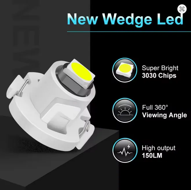 T4.2 LED - Foco Amarillo panel de luz para Interior de coche T4.2 12V, para tablero