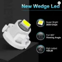 T4.2 LED - Foco Amarillo panel de luz para Interior de coche T4.2 12V, para tablero