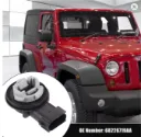 68226719 - Soquet De Foco Uxcell  Toma de luz de señal de giro AA para Jeep Wrangler JK JKU 2007-2018, enchufe de bombilla para lámpara de estacionamiento delantera