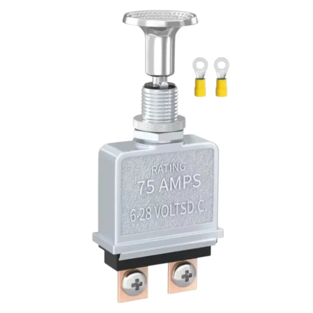 Z-0060 - Interruptor de Jalón para Luces resistente 75 Amp interruptor de tracción 6-28V DC 2 posiciones Spst encendido/apagado para automóviles, camiones, todoterreno