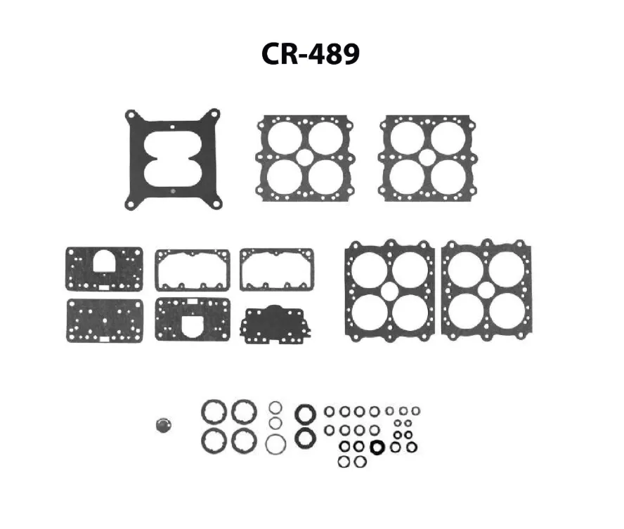 [CR-489] CR-489 - Junta de Carburador Ford V8 8Cil Caburador Holley de 4 Gargantas Motor 351
