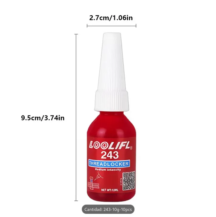 243 - Loolifl Adhesivo Bloqueador de Rosca de 10 mL