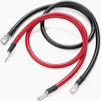 [1009-0327] Cable de bateria 60cm Rojo y Negro