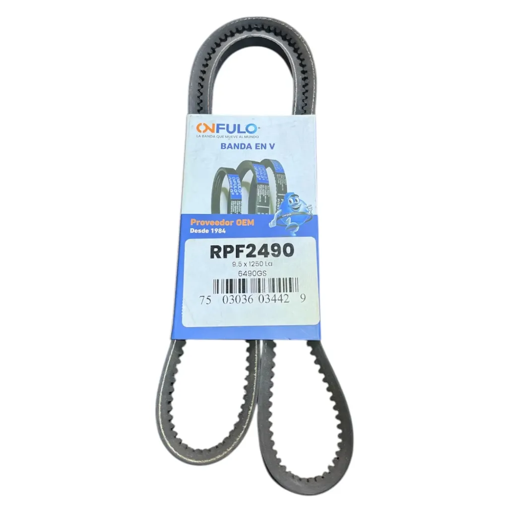 [RPF2490] RPF2490 - Banda en V Dentada 9.5 x 1250 en Onfulo 6490GS