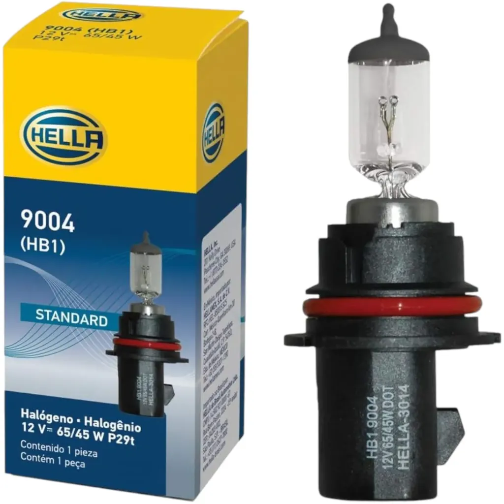 [9004 (HB1)] 9004 (HB1) - Foco 12V Standard 9004 Halógeno en Hella