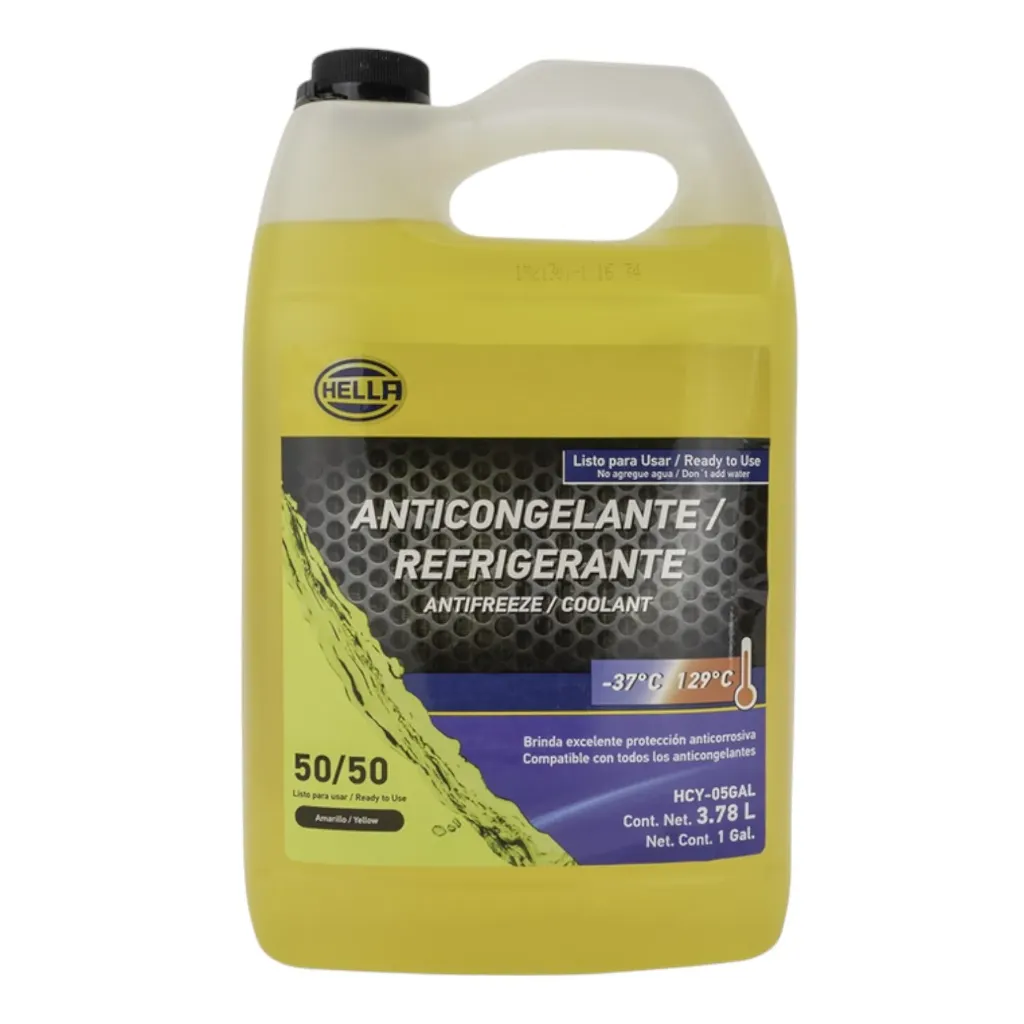 [HCY05GAL] HCY05GAL - Anticongelante Amarillo Coolant al 50% 3.78L en HELLA