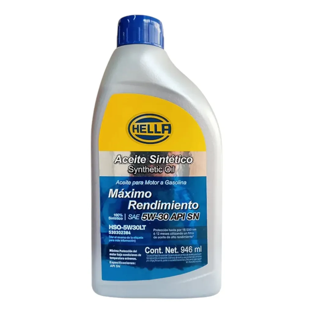 [HSO5W30LT] HSO5W30LT - Aceite para Motor Sintético 5W-30 de 946ml en HELLA