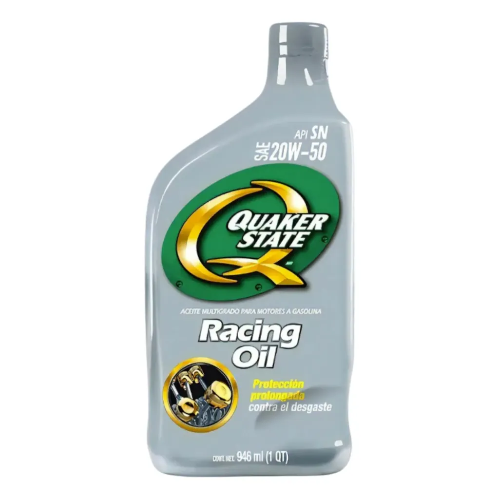 SAE20W50M - Aceite Multigrado Racing Oil SAE 20W-50 API SN de 946mL - Quaker State