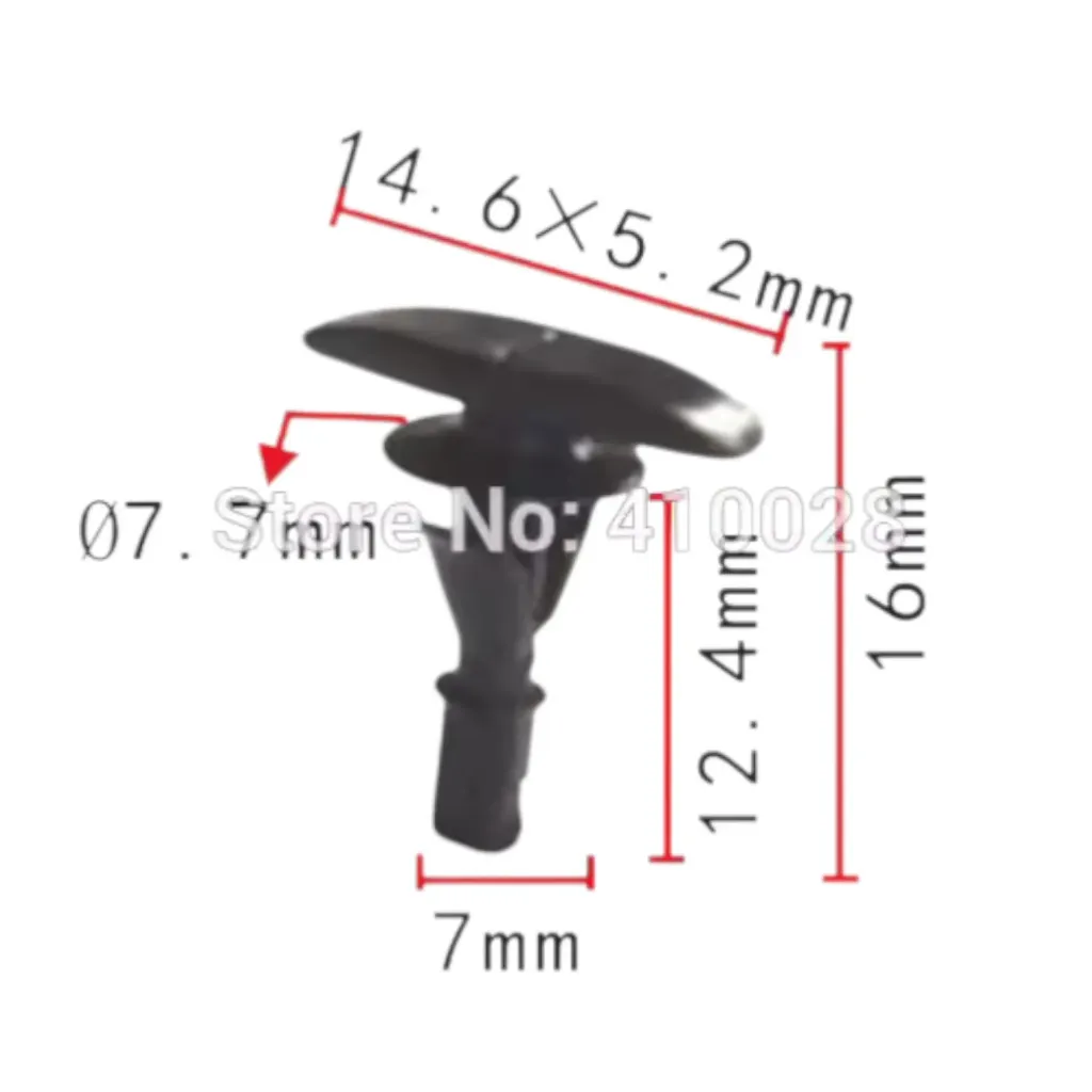 C35 - 14.6x5.2mm Grapas de Panel Clips de moldura de guardabarros de coche, embellecedor de puerta de coche retenedor burlete retenedor panel embellecedor clip de puerta trasera para jeep para Toyota