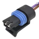0090-296 - Arnes colector de entrada temperatura del aire IAT MAT ACT Sensor conector de coche con cola de cerdo para 12162197 con 20cm 20AWG No.