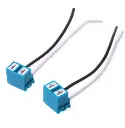 Conector H7 Hembra Ceramica para coche, adaptador de lámpara con cable de 8cm.