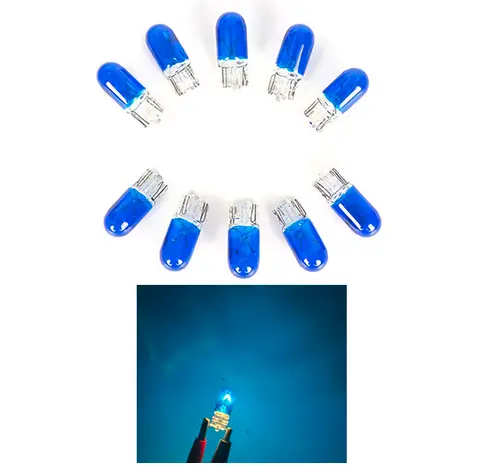 Foco de pellizco Azul T10