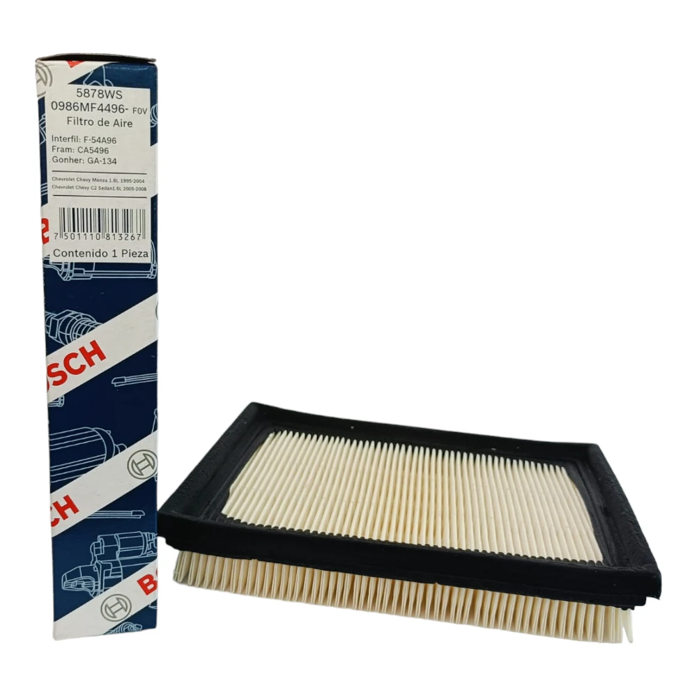 0986MF4496 - Filtro de Aire para Chevrolet Chevy 94-12 en Bosch eq GA-134, F-54A96, CA5496