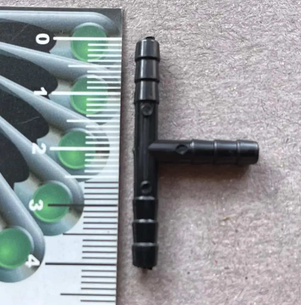 Extenciones, conector tipo (T) pequeña. 4cm 