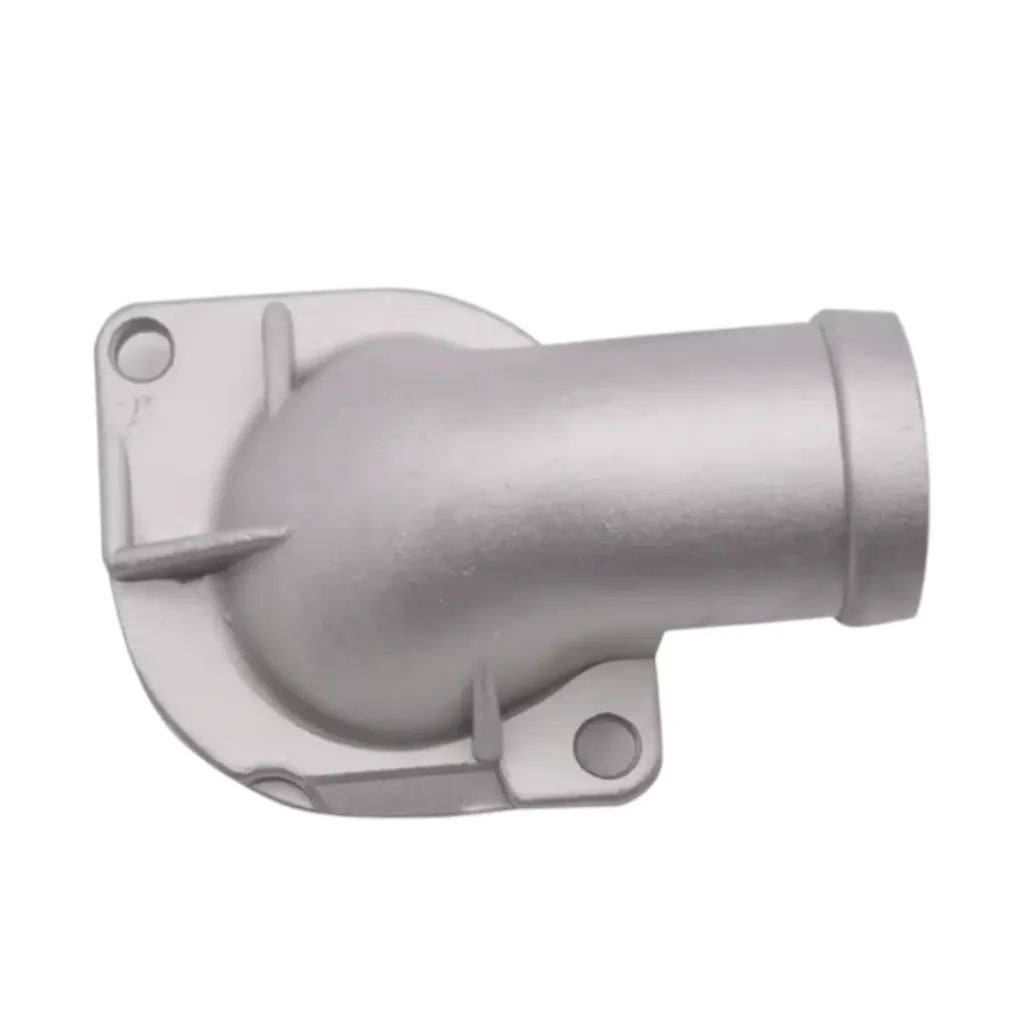 055121121F - Toma de Agua Conector de manguera de brida de refrigerante de aluminio, 055121121F, compatible con Audi 100, Seat Toledo, VW, Jetta, Passat, Transporter, Golf MK2, 72-03 A2