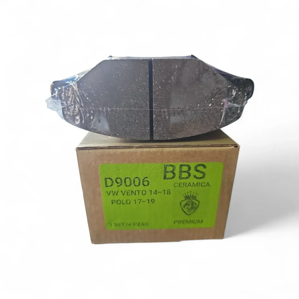 D9006-Z D1776 - Balatas Delantera en Cerámica Premium para VW Vento 1.6 L4 14-19 y Polo 17-19 en BBS