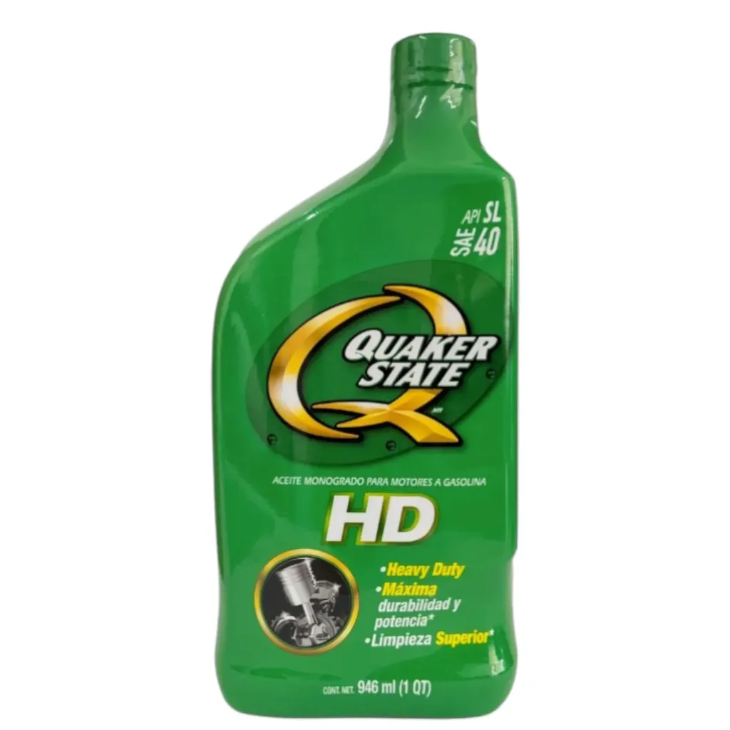 [21214009] SAE40 - Aceite Monogrado Mineral SAE 40 SUPER HD API SL 946 ml - Quaker State