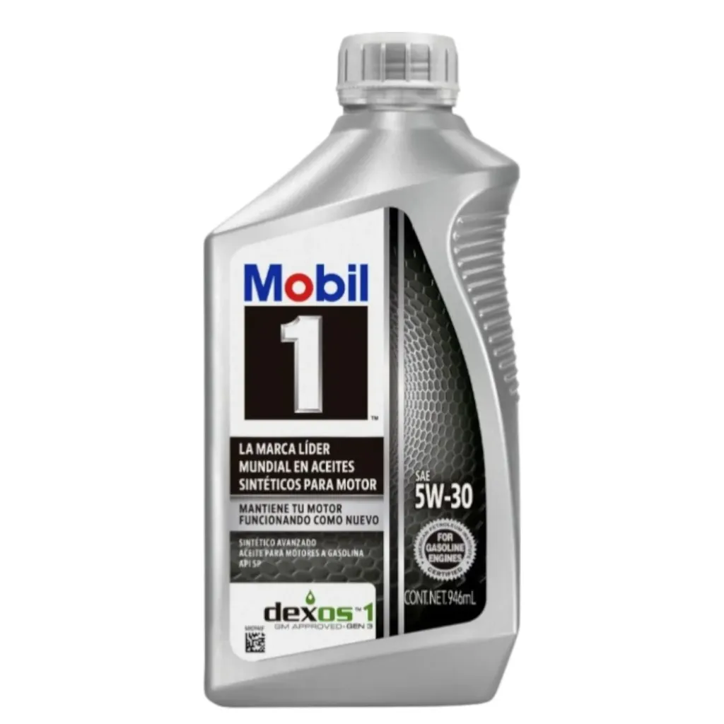 Aceite Sintetico API 5W-30 MOBIL 1 de 946mL