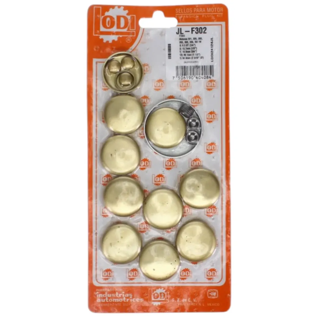 [JL-F302] JL-F302 - Juego Tapón de Monoblock para FORD 302 de Latón en Lodi