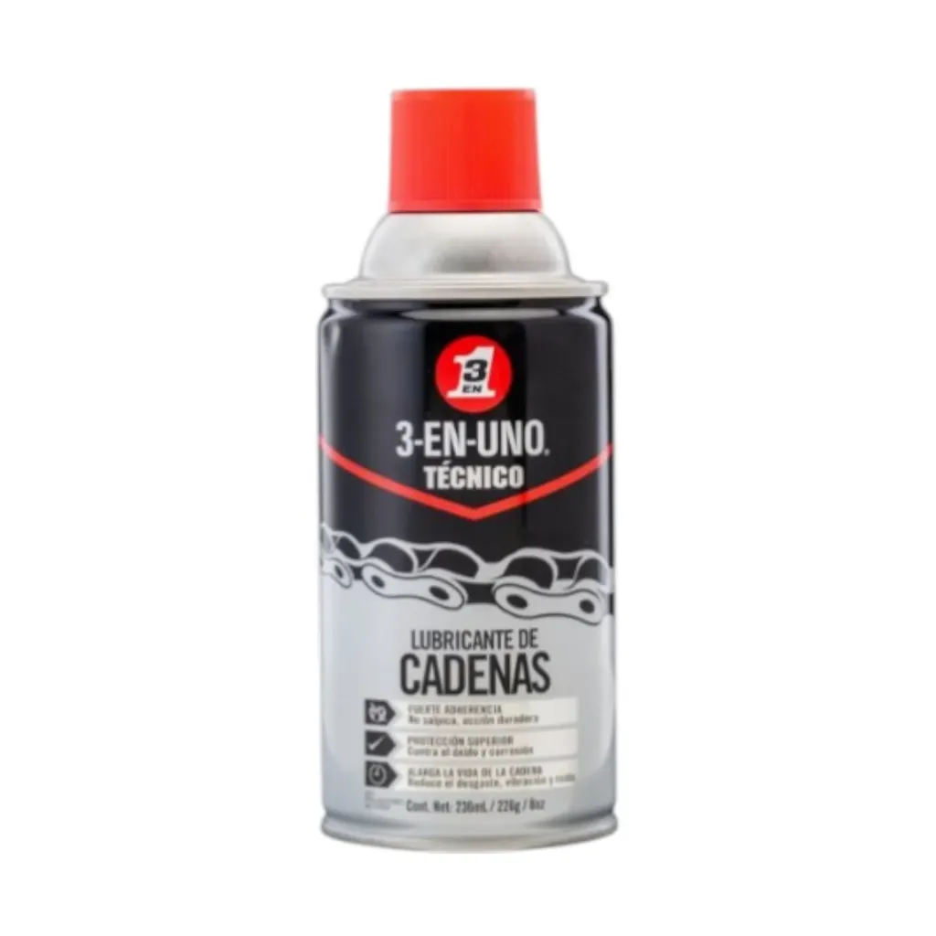 3-EN-UNO - Lubricante de Cadenas de (236mL) 8 OZ. en 3 en 1