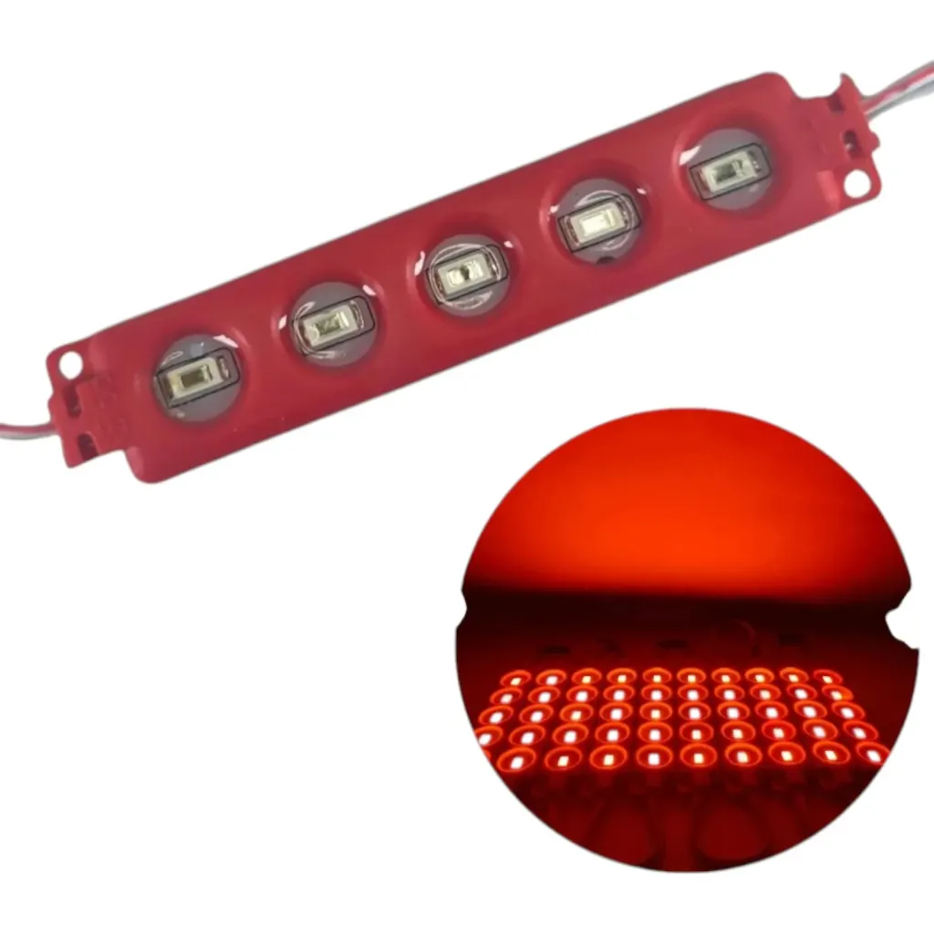 LA-CHC50505R - Modulo 5 Ultra LEDS COB 5.6x3x8 cm T/Encapsulado ROJO (M5/CDI)
