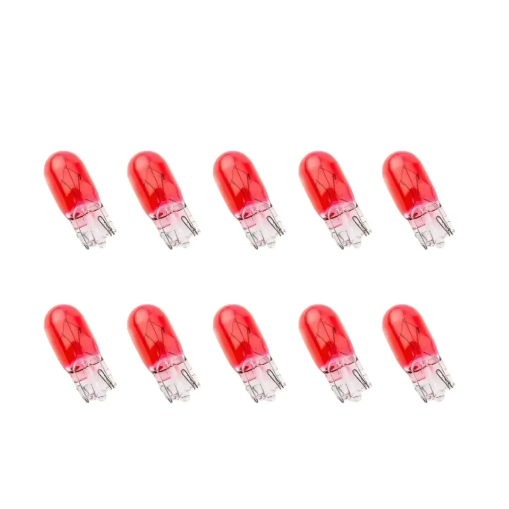 [Rojo  T10] Foco de pellizco Rojo  T10  