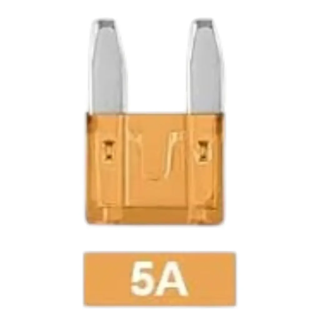 [5A-F-MI] 5A-F-MI - Mini Fusible de Cuchilla Pellizco Automotriz ATO 12V 24V 32V Color Naranja