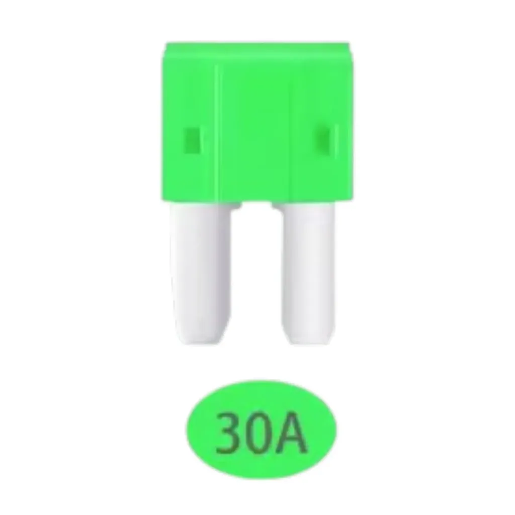 [30A-F-M2] 30A-F-M2 - Fusible de Cuchilla Pellizco Automotriz Micro 2 - 30Amp ATR APT 12V 24V 32V Color Verde