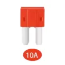 10A-F-M2 - Fusible de Cuchilla Pellizco Automotriz Micro 2 - 10Amp ATR APT 12V 24V 32V Color Rojo