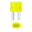 20A-F-M2 - Fusible de Cuchilla Pellizco Automotriz Micro 2 - 20Amp ATR APT 12V 24V 32V Color Amarillo