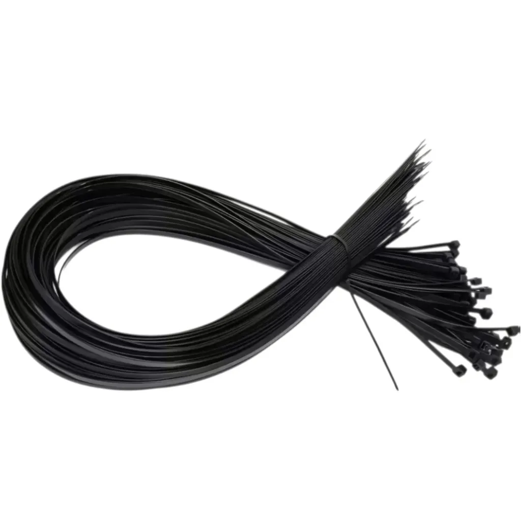 [Black-100cm] Black-100cm - Correas de Nylon de Uso Múltiple y Alta Resistencia - Autoblocantes, Tamaño Grande 40.01/50.01/59.99/80.01/100.0 cm