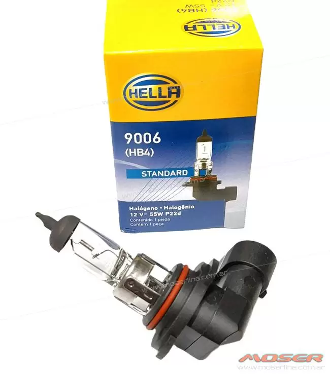 [9006 (HB4) - 55W-60W] 9006 (HB4) - 55W-60W Foco 12V Standard 9004 Halógeno en Hella