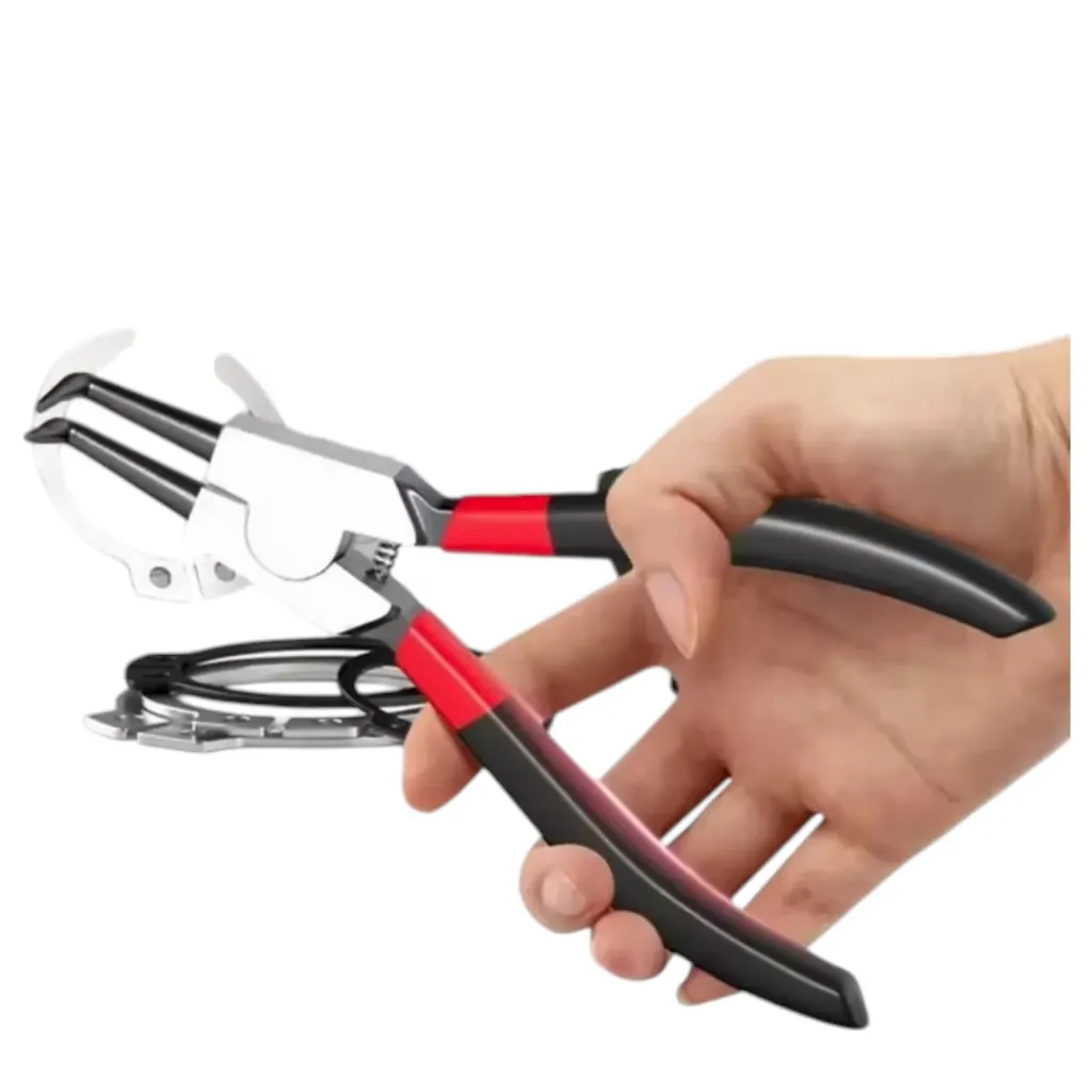Pinzas Alicates de clip de 5 pulgadas, Alicates de Punta de Aguja, Alicates de Anillo de Retención, para quitar instalar ejes de anillos de bloqueo extractores
