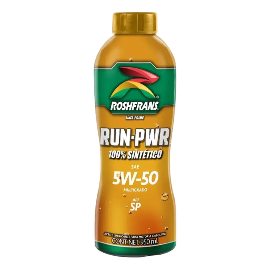 5W-50 - Aceite para Motor RUN-PWR 100% Sintético de 950mL en Roshfrans