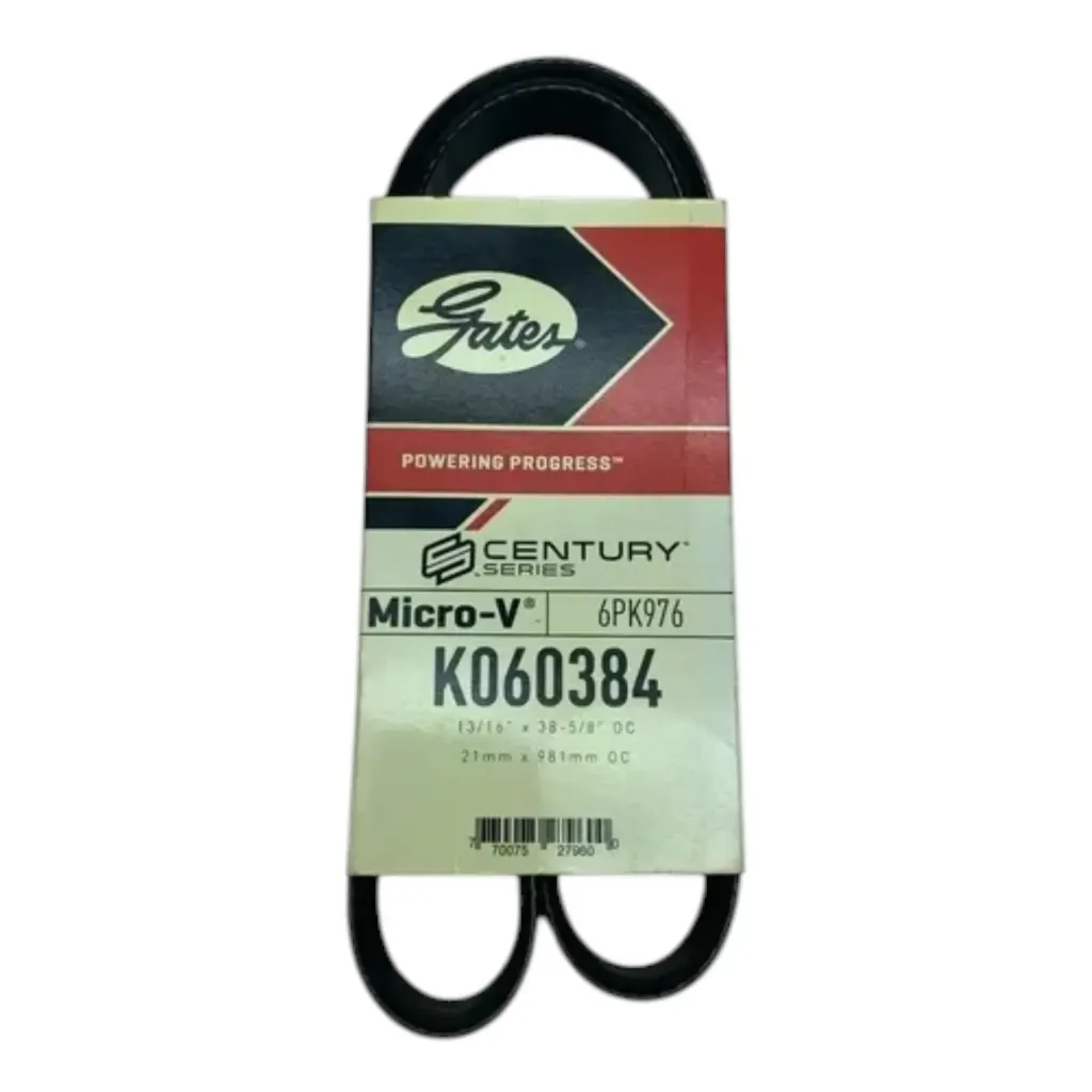 K060384 - Banda de Alternador VW GOLF JETTA A3 1.8 LTS Sin Aire Acondicionado 6PK976 - 037903137H en GATES