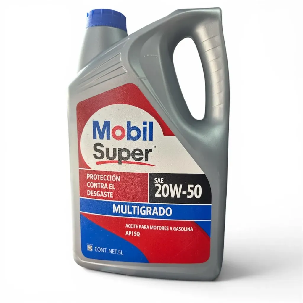 Aceite Multigrado SAE 20W-50 API SQ Garrafa 5L en MOBIL
