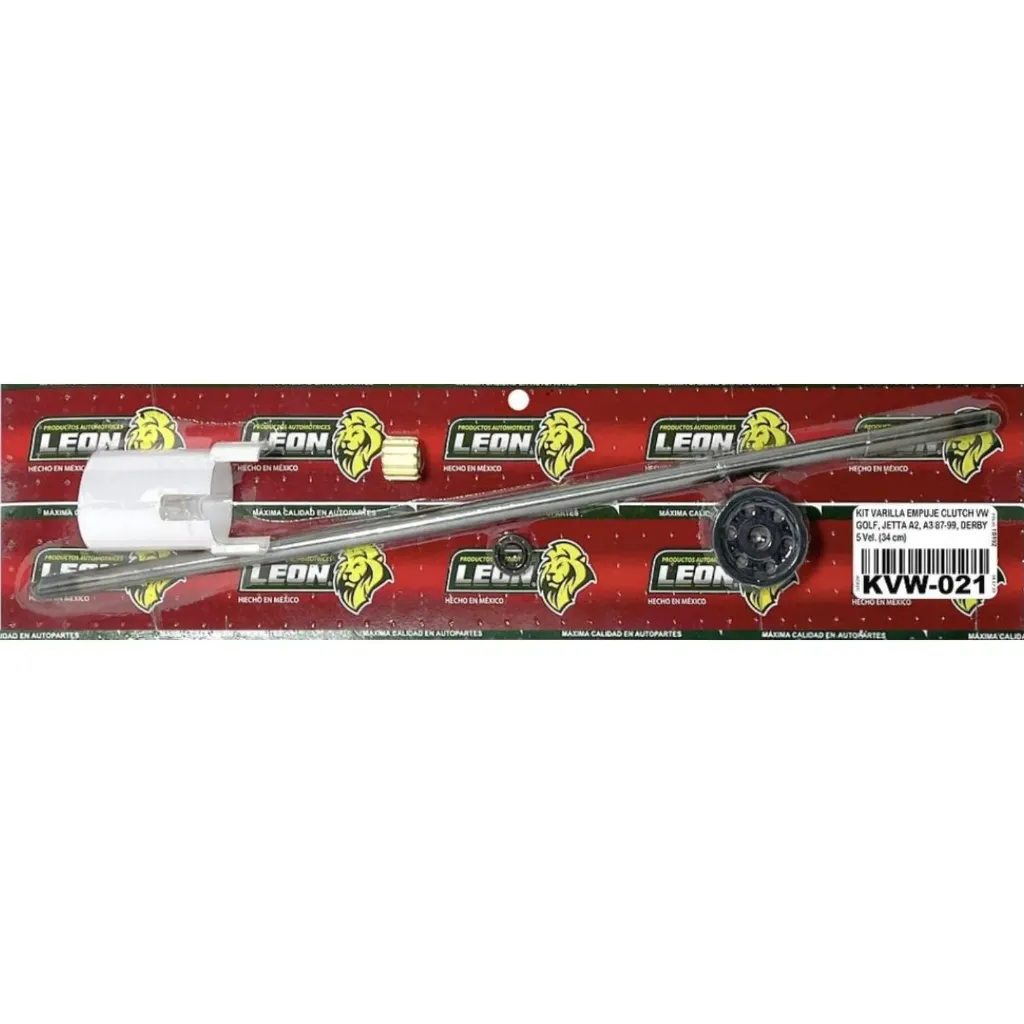 KVW-021 - Kit Varilla Empuje Clutch VW Golf Jetta A2, A3 87-99,Derby 5Vel (34cm)