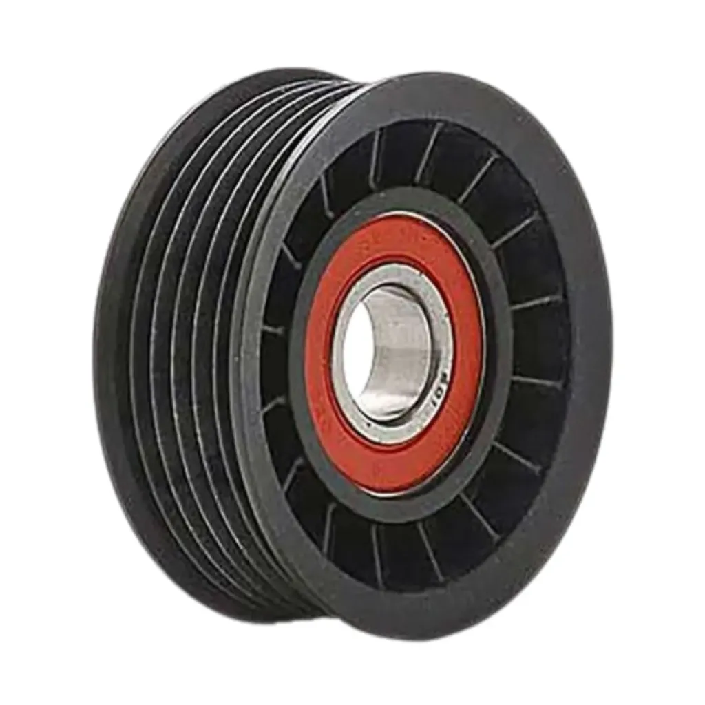 53414 - Polea Loca Tensora Banda de Accesorios Tensora 3.0" x 17mm de 6 Ranuras Ceja en AMB