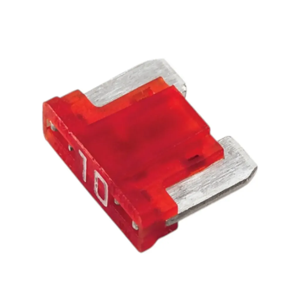 10A-F-Nano - Fusible de Cuchilla Pellizco Automotriz Nano - 10Amp Color Rojo