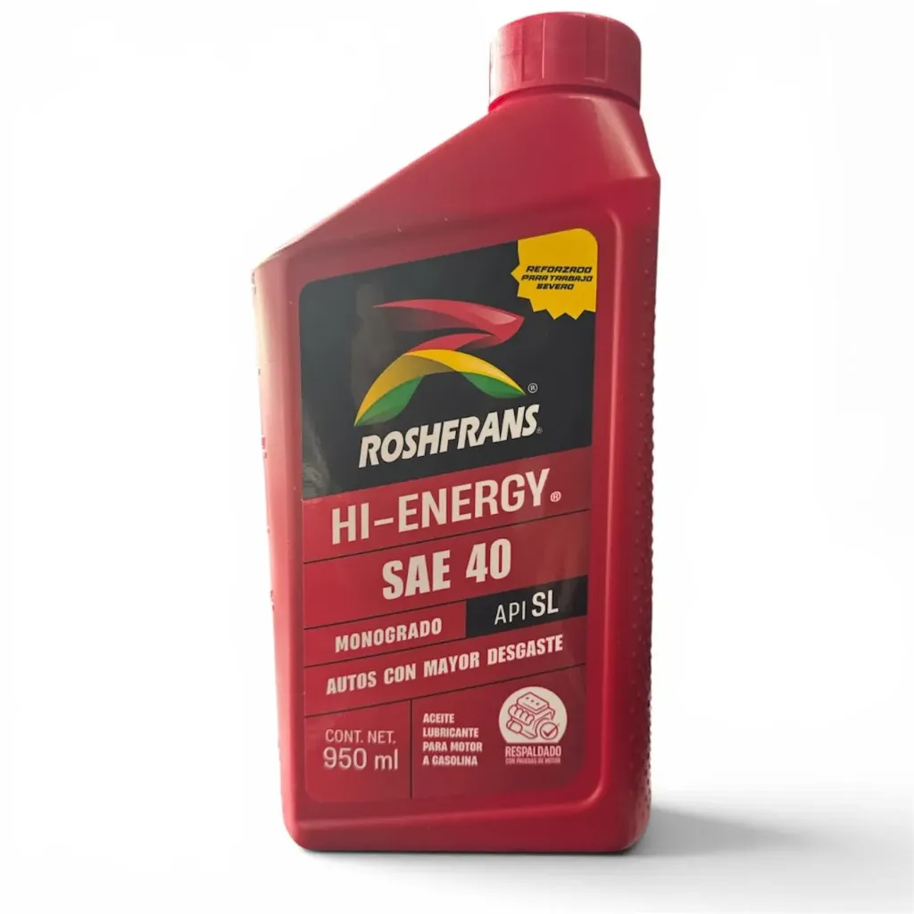 Aceite Monogrado Mineral HI-ENERGY SAE 40 API SL - Roshfrans
