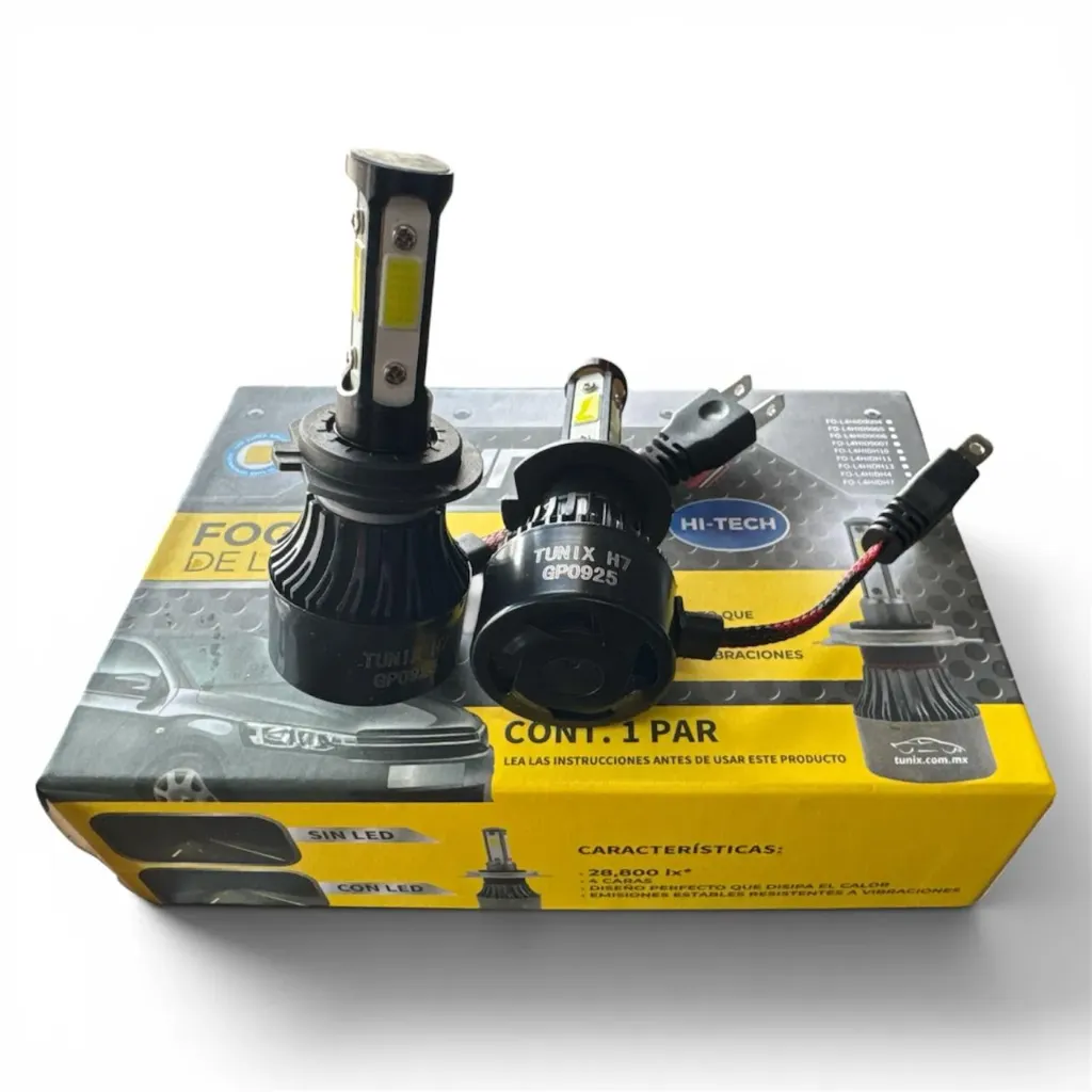 FOLHIDH7 - Foco LED H7 HID 4 Caras en Tunix